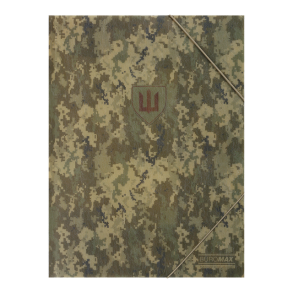 Папка на гумку А4 пластикова/кольорова матова в асортименті "Military" Buromax