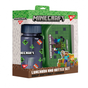 Набір канцелярський 2 предмети "Minecraft" (контейнер для їжі + пляшка для води) Yes 