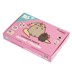 Гуаш Yes 24 кол./20 мл. "Pusheen"