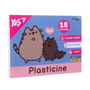 Пластилін Yes 18 кол. 360 г "Pusheen"
