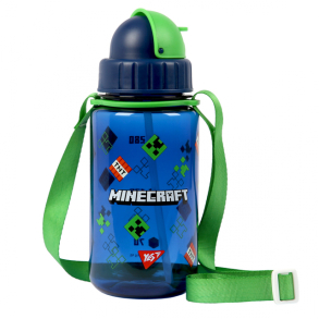 Пляшка для води 360 мл "Minecraft" з трубочкою Yes
