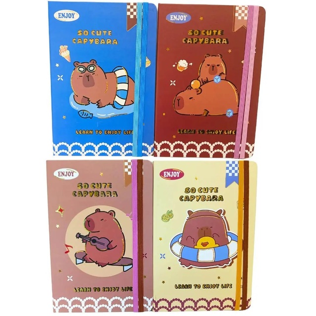 Блокнот А5 80 арк., "9036 Capybara", #, ТО, на гумку