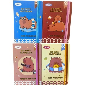 Блокнот А5 80 арк., "9036 Capybara", #, ТО, на гумку