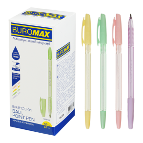 Ручка кулькова Buromax "Simple", 0,5 мм, синя (уп.=50 шт.)