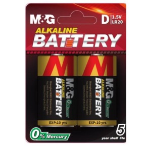 Батарейка R20 "M&G Alkaline" (уп.=2 шт.)
