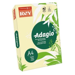 Папір "Rey Adagio" пастель A4, 80 г/м2, 500 арк., Canary 49/світло-жовтий