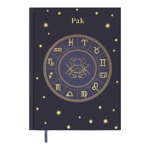 Щоденник недатований Buromax А5 20670-07 "Zodiak РАК" поліграфічний фіолетовий