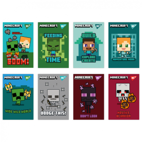 Блокнот А7 48 арк., "Minecraft", #, МО, склейка Yes