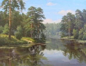 Картина зі страз 20*30 см 178800 "Тиха річка" Гулівер