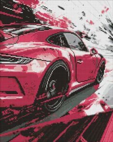 Картина зі страз 40*50 см АМО 08251 "Рожевий стиль" Ідейка