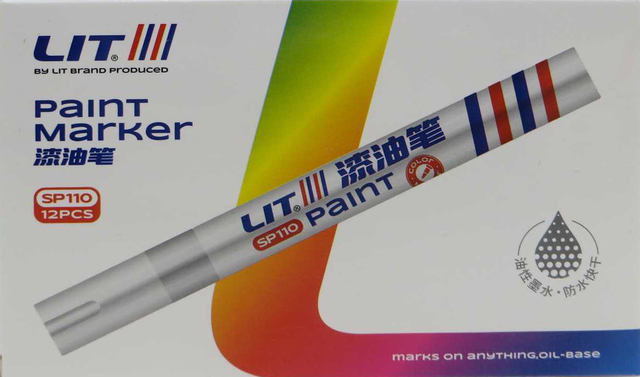 Маркер-фарба "Paint" чорний (уп.=12 шт.)