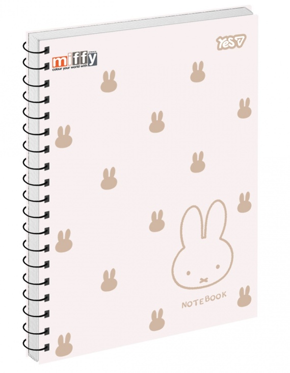 Блокнот А5 80 арк., "Miffy", #, ТО, пружина бокова Yes