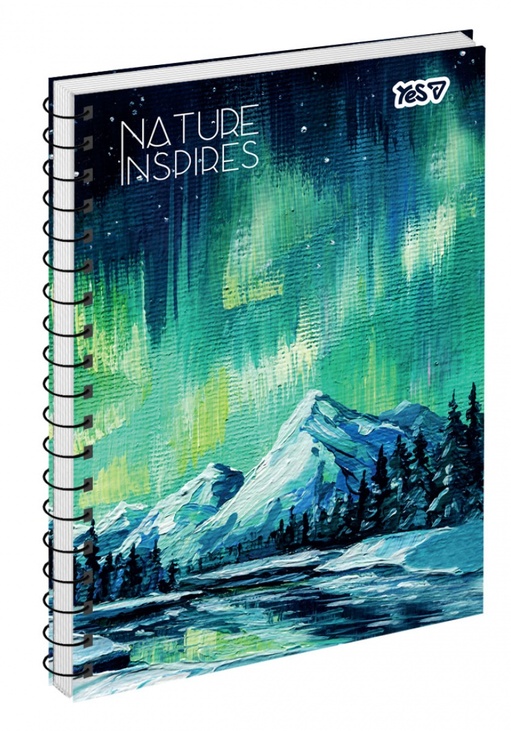Блокнот А5 80 арк., "Nature Inspires", #, ТО, пружина бокова Yes