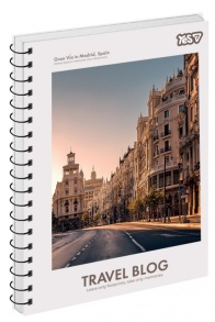 Блокнот А5 80 арк., "Travel", #, ТО, пружина бокова Yes