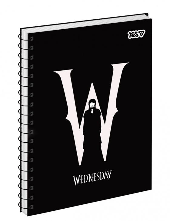 Блокнот А5 80 арк., "Wednesday", #, ТО, пружина бокова Yes