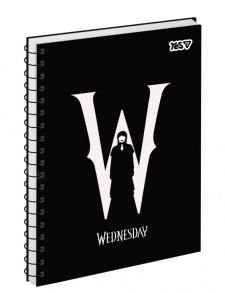 Блокнот А5 80 арк., "Wednesday", #, ТО, пружина бокова Yes