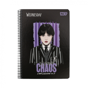 Блокнот А5 80 арк., "Wednesday Chaos", #, ТО, пружина бокова Yes