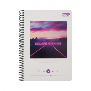 Блокнот А5 80 арк., "Escape With Me", #, ТО, пружина бокова Yes