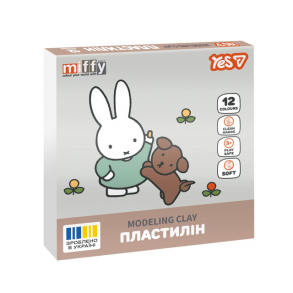 Пластилін Yes 12 кол. 240 г "Miffy"