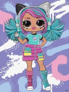 Картина за номером 30*40 см КНО1212 "Tweens Lol Skate Dance Emma Emo" Ідейка