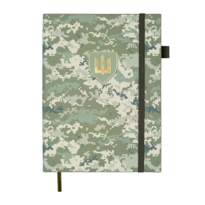 Щоденник недатований Buromax А5 20700-15 "Military" шкірзам світло-зелений