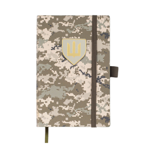 Щоденник недатований Buromax А6 26300-15 "Military" шкірзам світло-зелений
