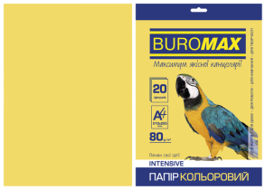 Папір "Buromax" інтенсив А4 80 г/м2, 20 арк., золотий