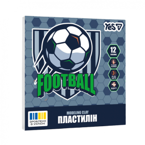 Пластилін Yes 12 кол. 240 г "Football"