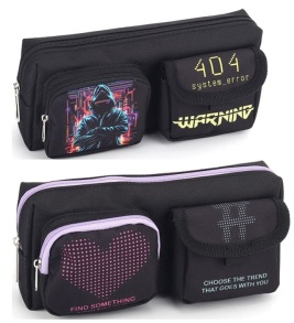 Пенал-косметичка Fresh Black/Purple