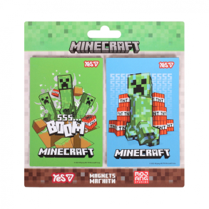 Магніти для дошки (блістер=2 шт./6*9 см) "Minecraft" Yes