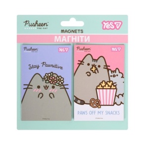 Магніти для дошки (блістер=2 шт./6*9 см) "Pusheen" Yes