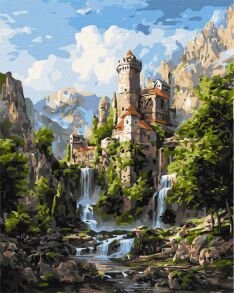 Картина за номером 40*50 см КНО6433 "Таємниці скель" Ідейка
