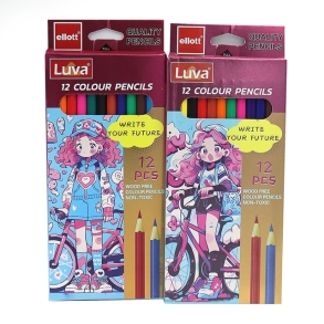 Олівці кольорові Ellot 12 кол. "Girl" 