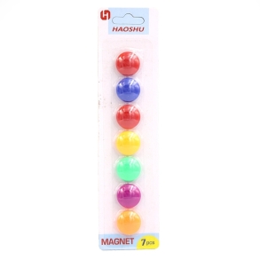 Магніти для дошки (блістер=7 шт./d=2 см) "Simple"