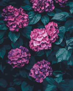 Картина за номером 40*50 см BS54274 "Казкова гортензія" Brushme