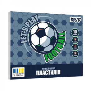 Пластилін Yes 10 кол. 200 г "Football"