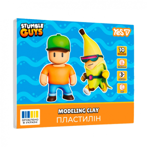 Пластилін Yes 10 кол. 200 г "Stumble Guys"