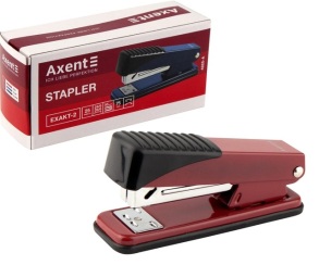 Степлер № 24/6 25 арк., корпус металевий/червоний "Exakt-2" Axent