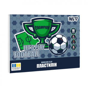Пластилін Yes 18 кол. 360 г "Football"