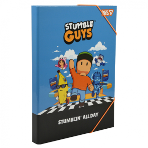 Папка для праці картонна на гумку В4 "Stumble Guys" Yes