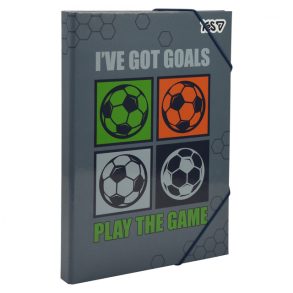 Папка для праці картонна на гумку В4 "Football" Yes