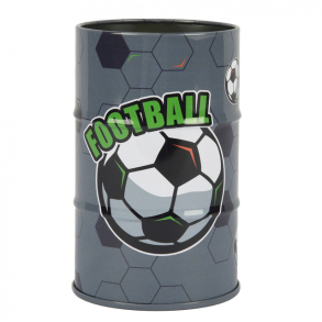 Стакан для ручок дитячий металевий/круглий "Football" Yes