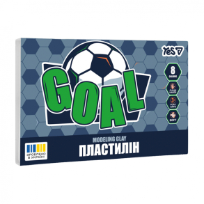 Пластилін Yes 8 кол. 160 г "Football"