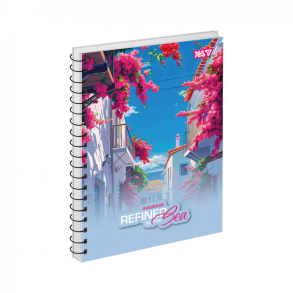 Блокнот А5 80 арк., "Refined Sea Pink", #, МО, пружина бокова Yes