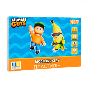 Пластилін Yes 8 кол. 160 г "Stumble Guys"