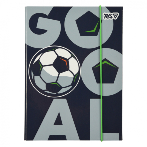 Папка для зошитів картонна на гумку В5 "Football" Yes