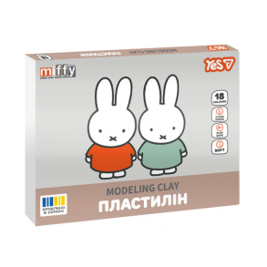 Пластилін Yes 18 кол. 360 г "Miffy"
