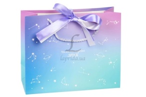 Пакет подарунковий паперовий 10*20*25 см (3123-13256) La Prida 