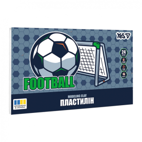 Пластилін Yes 24 кол. 480 г "Football"