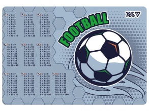 Покриття настільне дитяче А3 "Таблиця множення. Football" пластикове Yes